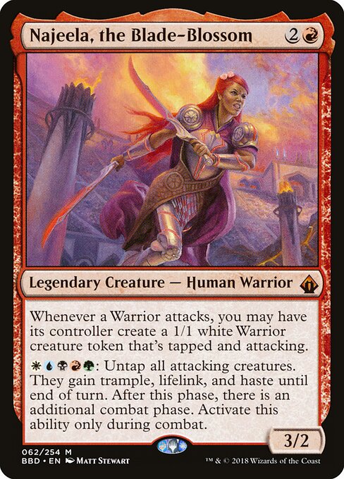 Carta de Magic: Najeela, the Blade-Blossom