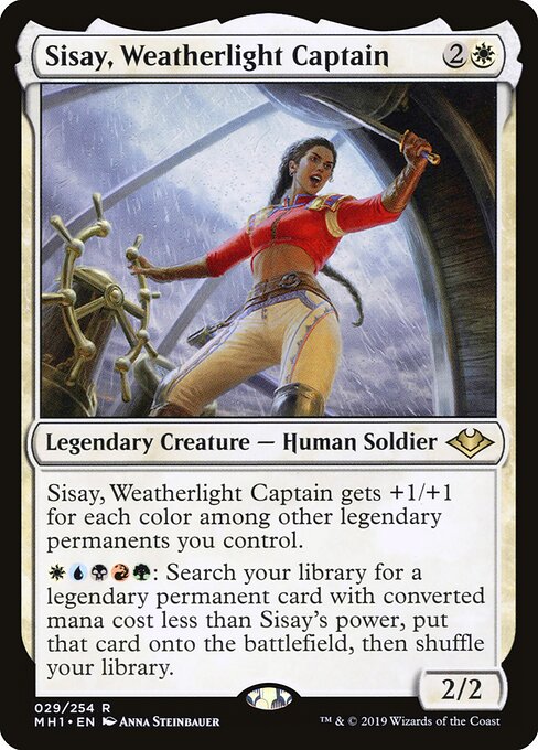 Carta de Magic: Sisay, Weatherlight Captain