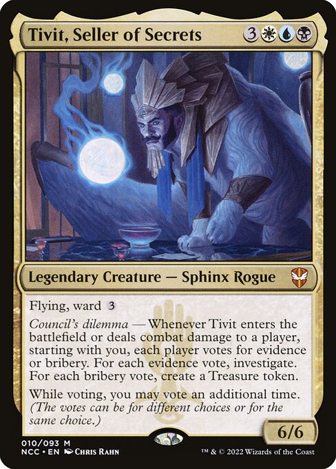 Carta de Magic: Tivit, Seller of Secrets